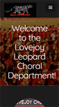 Mobile Screenshot of lovejoychoir.com